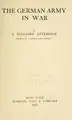 Cover image for The German army in war