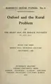 Cover image for Oxford and the rural problem
