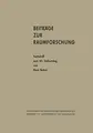 Cover image for Beiträge zur Raumforschung