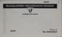 Cover image for Draft headquarters organization strategy