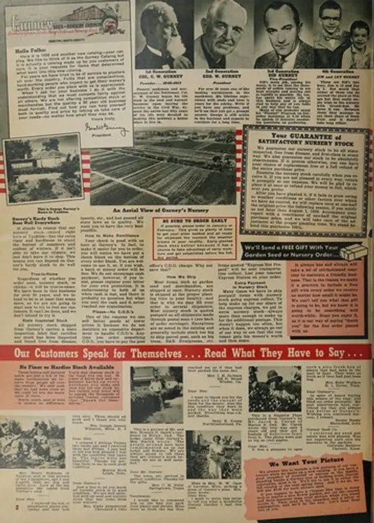 Your Gurney spring catalog for 1956 cover