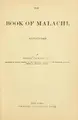 Cover image for The book of Malachi