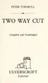 Cover image for Two Way Cut (Ulverscroft Large Print Series)