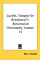 Cover image for Lucifer, Tempter Or Benefactor?