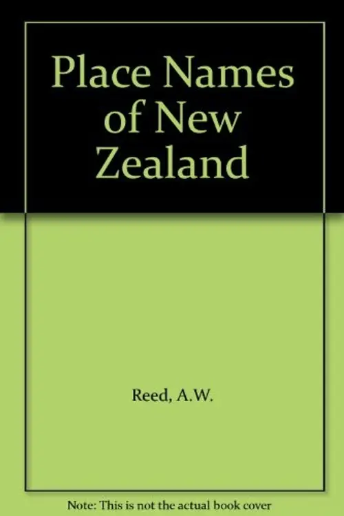 Place names of New Zealand cover
