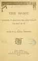 Cover image for The home: where it should be and what to put in it.