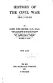 Cover image for History of the Civil war, 1861-1865