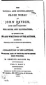 Cover image for The critical and miscellaneous prose works of John Dryden, now first collected ...