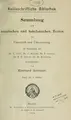 Cover image for Historische Texte des altassyrischen Reichs + Historische Texte des neuassyrischen Reichs