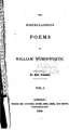 Cover image for The miscellaneous poems of William Wordsworth