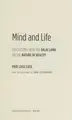 Cover image for Mind and life