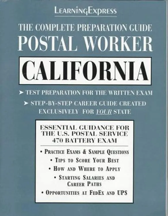 The Complete Preparation Guide: Postal Worker California (Learning Express Civil Service Library California) cover