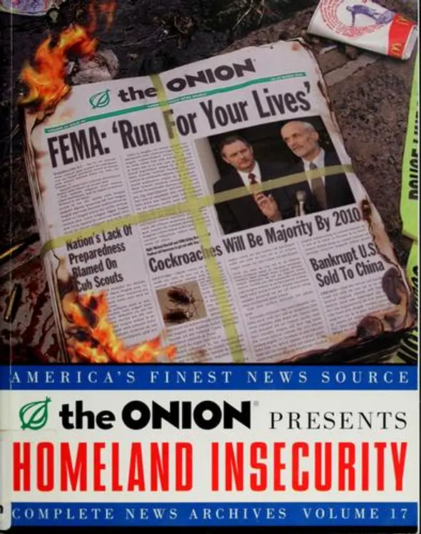The Onion presents homeland insecurity cover
