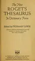 Cover image for The new Roget's Thesaurus in dictionary form