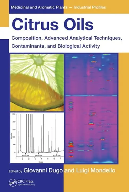 Citrus oils: composition, advanced analytical techniques, contaminants, and biological activity cover