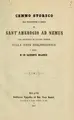 Cover image for Cenno storico sull'ex convento e chiesa di Sant'Ambrogio ad Nemus