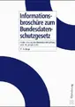 Cover image for Informationsbroschüre zum Bundesdatenschutzgesetz.