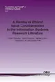 Cover image for A Review of Ethical Issue Considerations in the Information Systems Research Literature