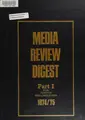 Cover image for Media Review Digest, Part 1