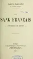 Cover image for Le sang français