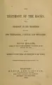 Cover image for The testimony of the rocks