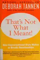 Cover image for That's not what I meant!