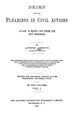 Cover image for Brief upon the pleadings in civil actions at law, in equity, and under the new procedure