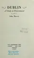 Cover image for Dublin, a study in environment.