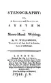 Cover image for Stenography: or, A concise and practical system of shorthand writing