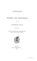 Cover image for Catalogue of Books on Printing and the Kindred Arts: Embracing Also Works on Copyright, Liberty ...