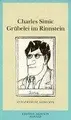 Cover image for Grübelei im Rinnstein. Ausgewählte Gedichte.