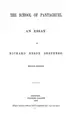 Cover image for The school of Pantagruel