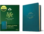 Cover image for NLT Life Application Study Bible, Third Edition (LeatherLike, Teal Blue)