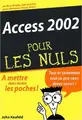 Cover image for Access 2002