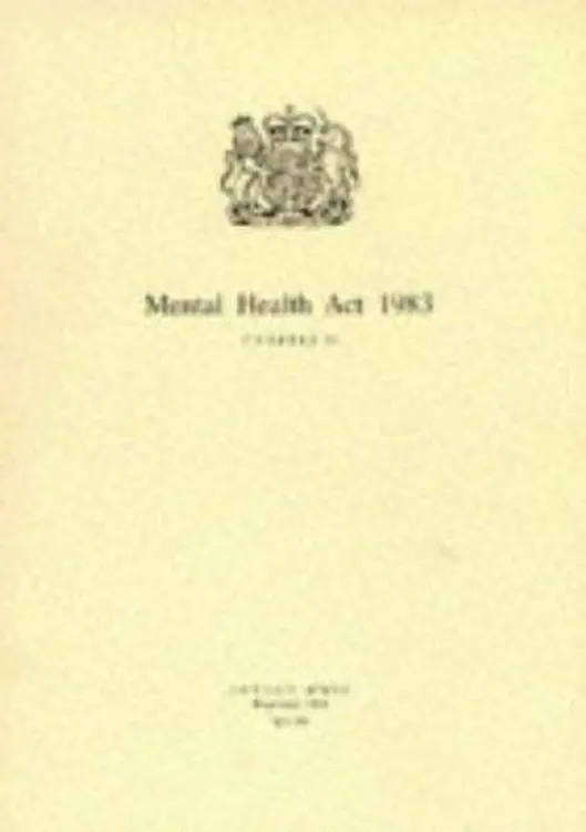 Mental Health Act 1983 cover
