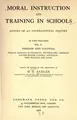 Cover image for Moral instruction and training in schools