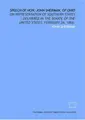 Cover image for Speech of Hon. John Sherman, of Ohio: on representation of southern states