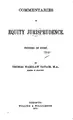 Cover image for Commentaries on equity jurisprudence