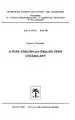 Cover image for A Pero-English and English-Pero vocabulary