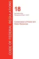 Cover image for CFR 18, Part 400 to End, Conservation of Power and Water Resources, April 01, 2017