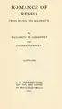 Cover image for Romance of Russia, from Rurik to bolshevik