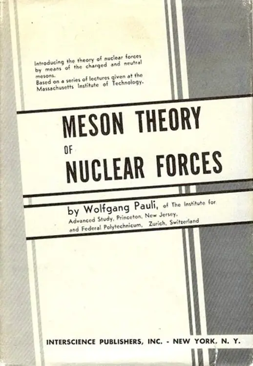 Meson theory of nuclear forces. cover