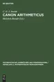 Cover image for Canon Arithmeticus