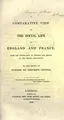 Cover image for A comparative view of the social life of England and France