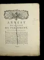 Cover image for Arrest de la Cour du Parlement, du dix huit mars mil sept cent soixante-dix-huit