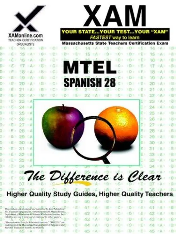 MTEL Spanish 28: teacher certification exam (XAM MTEL) cover