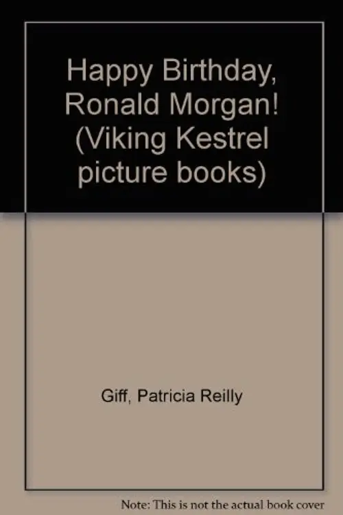 Happy birthday, Ronald Morgan! cover