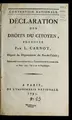 Cover image for De claration des droits du citoyen