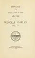 Cover image for Exercises at the dedication of the statue of Wendell Phillips, July 5, 1915.