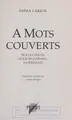Cover image for À mots couverts